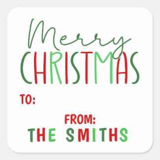Kerstmis Cadeau Inpak Stickers