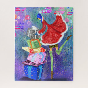 Kerstmis - cadeau voor iedereen - kunsttekening vo legpuzzel