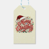 Kerstmis Cadeaubijslage Kerstcadeau Label Ontwerp Cadeaulabel (Voorkant)