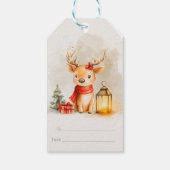 Kerstmis Cadeaubijslage Kerstcadeau Label Ontwerp Cadeaulabel (Achterkant)