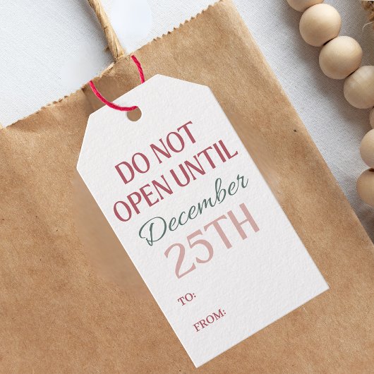 Kerstmis Cadeaubijsluiter Cadeaulabel