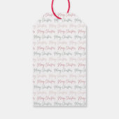 Kerstmis Cadeaubijsluiter Cadeaulabel (Achterkant)