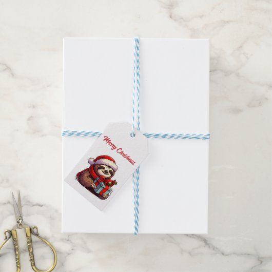 Kerstmis Cadeaulabel (Met Touw)