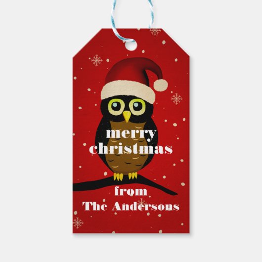 Kerstmis Cadeaulabel (Voorkant)