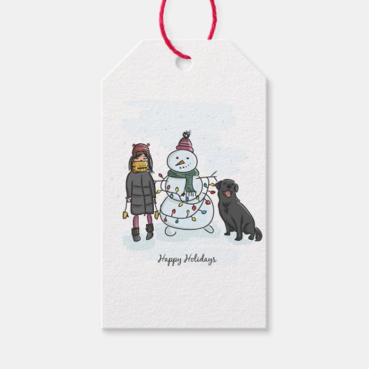 Kerstmis Cadeaulabel (Voorkant)