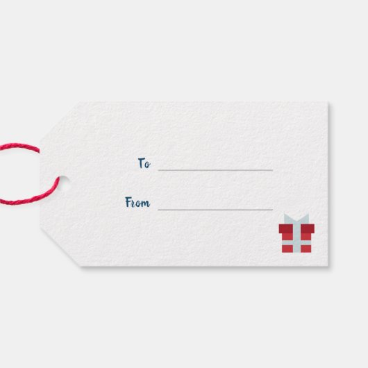 Kerstmis Cadeaulabel (Achterkant Horizontaal)