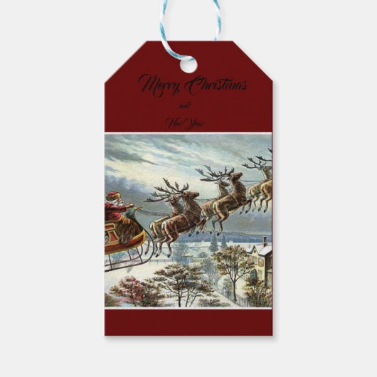 Kerstmis Cadeaulabel (Voorkant)