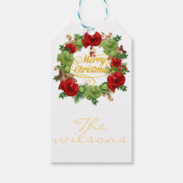 Kerstmis Cadeaulabel