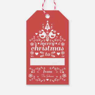 Kerstmis Cadeaulabel