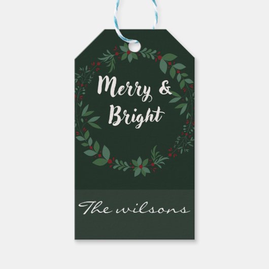 Kerstmis Cadeaulabel (Voorkant)