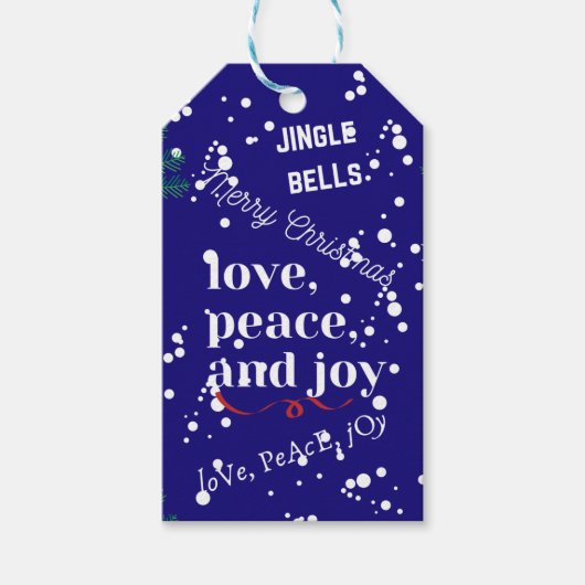 Kerstmis Cadeaulabel (Voorkant)