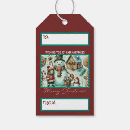 Kerstmis Cadeaulabel