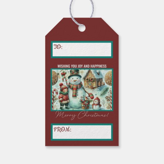 Kerstmis Cadeaulabel (Achterkant)