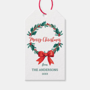 Kerstmis Cadeaulabel