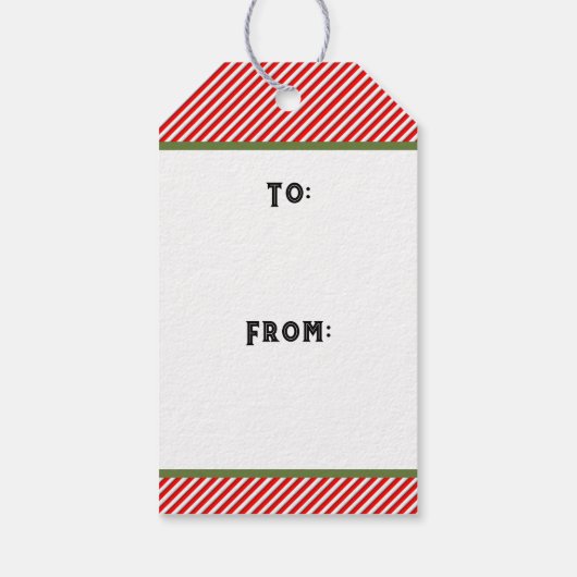 Kerstmis Cadeaulabel (Achterkant)