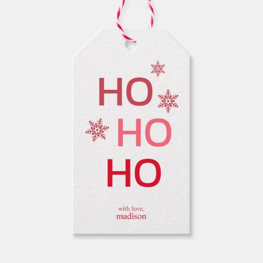 Kerstmis Cadeaulabel (Voorkant)