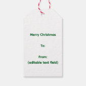 Kerstmis Cadeaulabel (Achterkant)