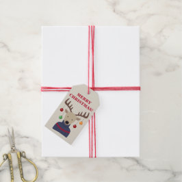 Kerstmis Cadeaulabel