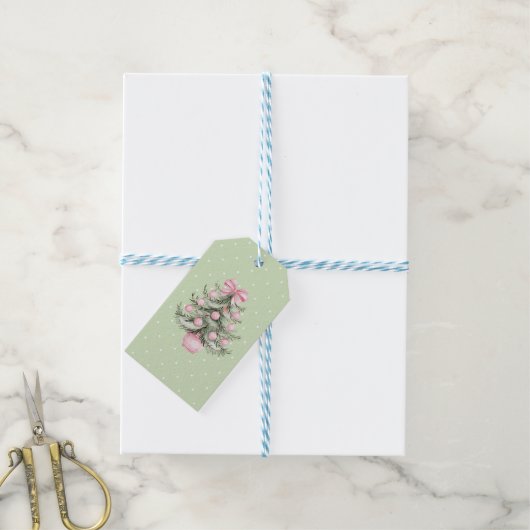 Kerstmis Cadeaulabel (Met Touw)