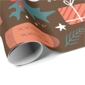 Kerstmis Cadeaupapier (Rol Hoek)