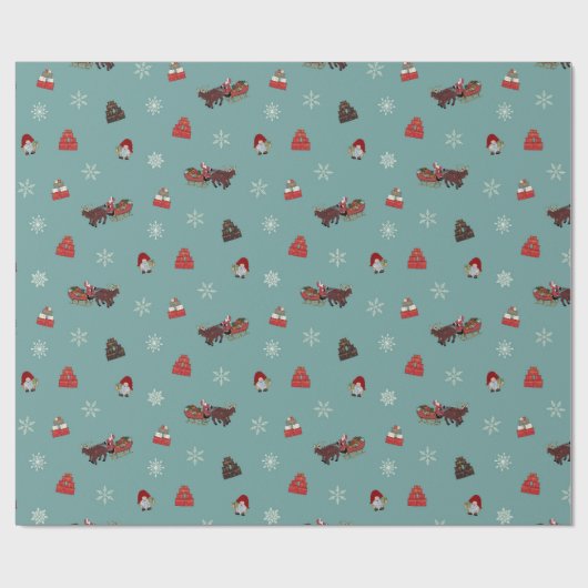 Kerstmis Cadeaupapier (Vlak)