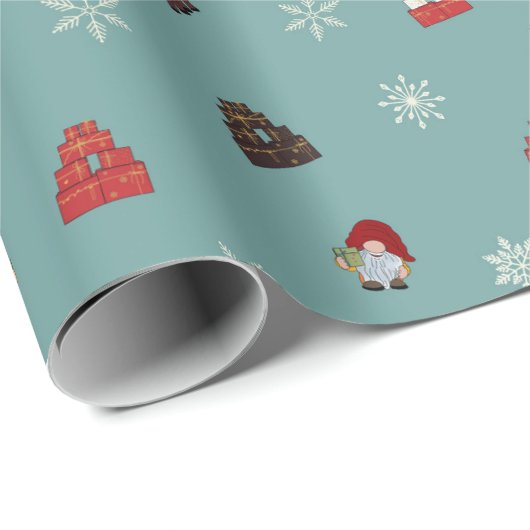 Kerstmis Cadeaupapier (Rol Hoek)