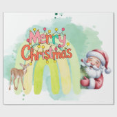 Kerstmis cadeaupapier (Vlak)