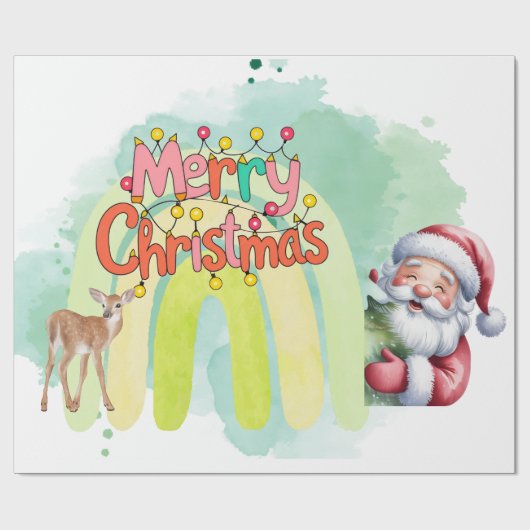 Kerstmis cadeaupapier (Vlak)