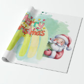 Kerstmis cadeaupapier (Uitgerold)