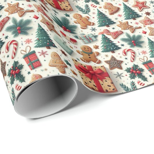 Kerstmis Cadeaupapier (Rol Hoek)