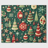 Kerstmis Cadeaupapier (Vlak)