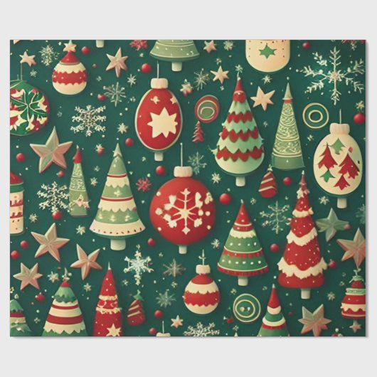 Kerstmis Cadeaupapier (Vlak)