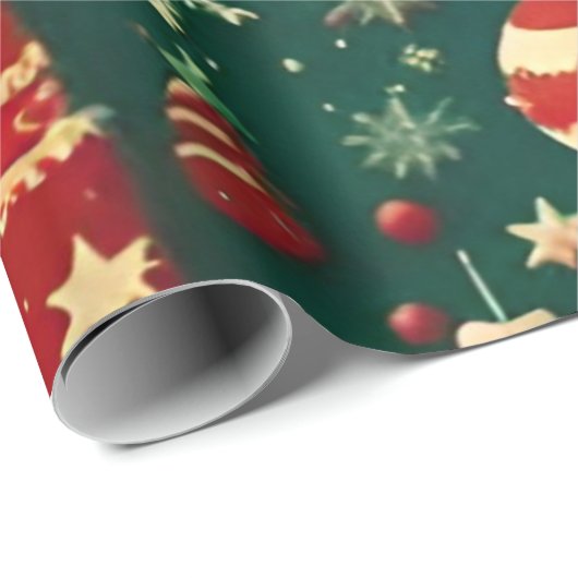 Kerstmis Cadeaupapier (Rol Hoek)