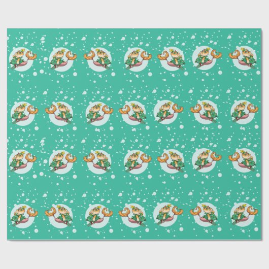 Kerstmis Cadeaupapier (Vlak)