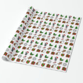 Kerstmis Cadeaupapier (Uitgerold)