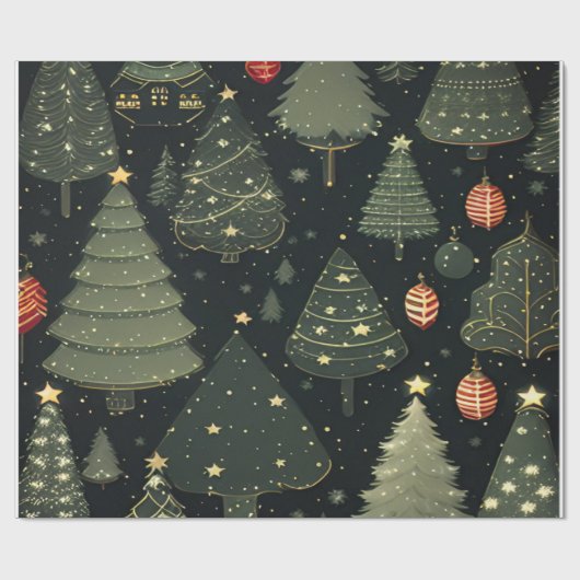 Kerstmis Cadeaupapier (Vlak)