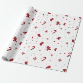 Kerstmis Cadeaupapier (Uitgerold)