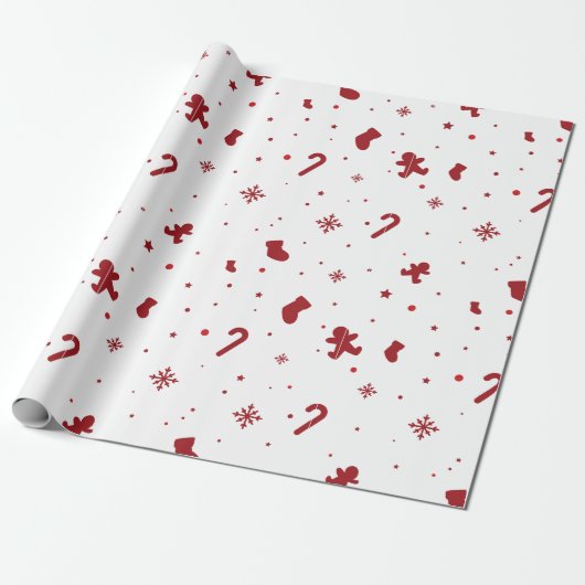 Kerstmis Cadeaupapier (Uitgerold)