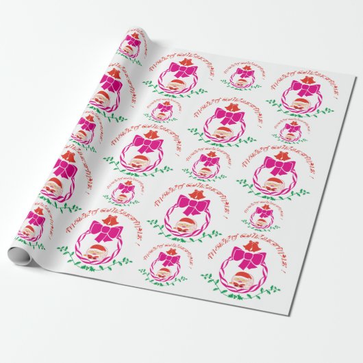 Kerstmis Cadeaupapier (Uitgerold)