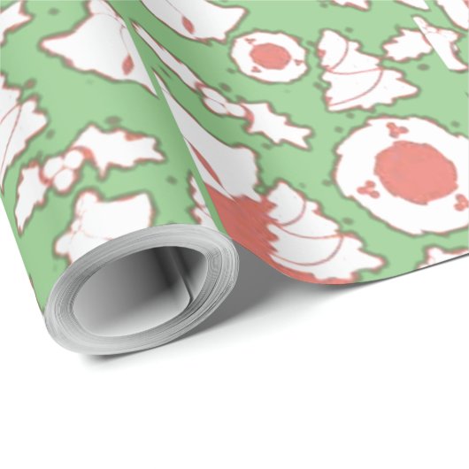 kerstmis cadeaupapier (Rol Hoek)