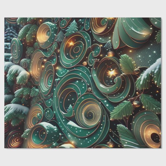 Kerstmis Cadeaupapier (Vlak)