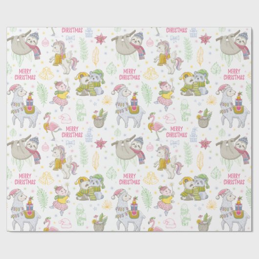 Kerstmis Cadeaupapier (Vlak)