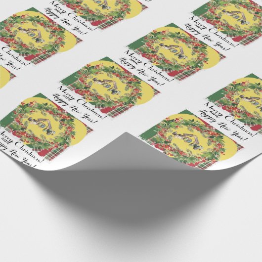 Kerstmis Cadeaupapier (Hoek)