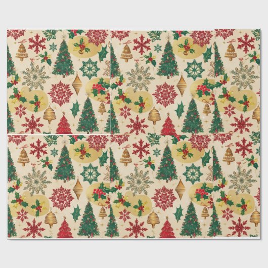 Kerstmis Cadeaupapier (Vlak)