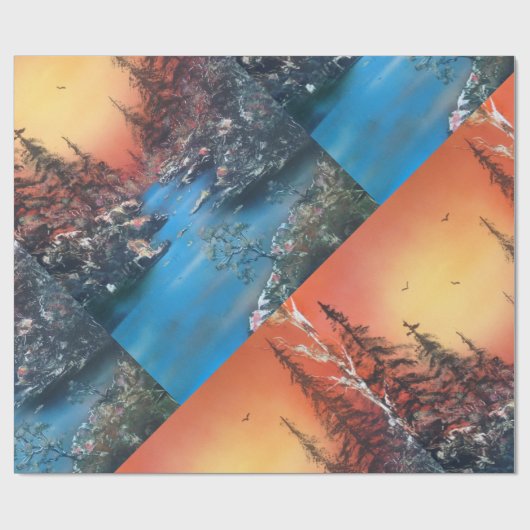 Kerstmis Cadeaupapier (Vlak)