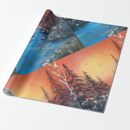 Kerstmis Cadeaupapier (Uitgerold)