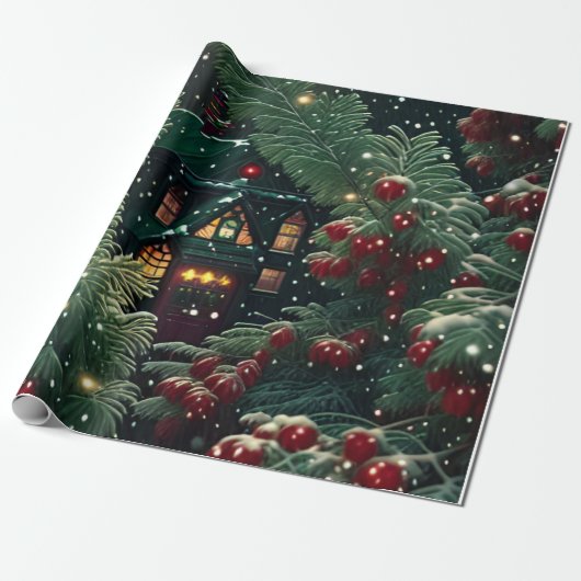 Kerstmis Cadeaupapier (Uitgerold)