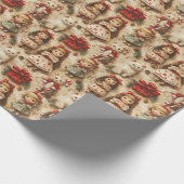 Kerstmis , cadeaupapier (Hoek)