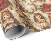 Kerstmis , cadeaupapier (Rol Hoek)