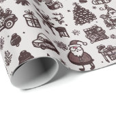 Kerstmis Cadeaupapier (Rol Hoek)